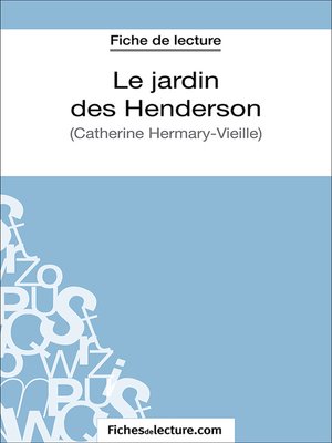 cover image of Le jardin des Henderson